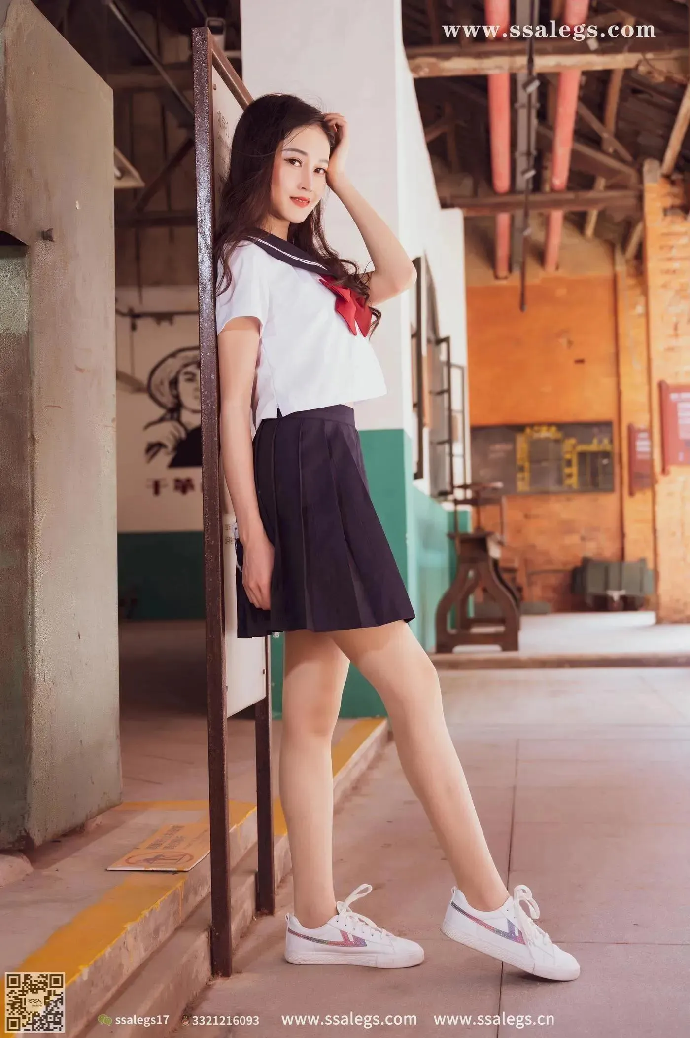 [SSA丝社]超清写真 NO.422 漫漫白色jk制服肉丝写真(下) [84P]插图9